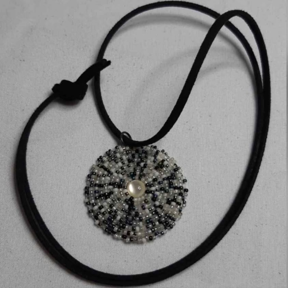 Beadwork Medallion Necklace